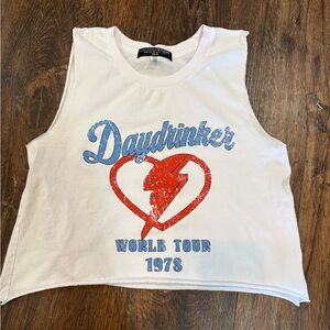 Daydrinker Cropped Muscle Tank